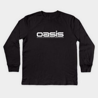 OASIS (Ready Player One, Halliday, Anorak, White) Kids Long Sleeve T-Shirt